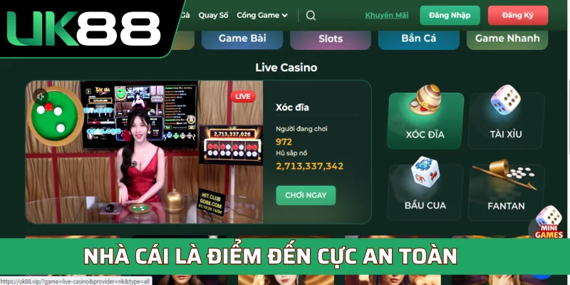 Nhà cái là điểm đến cực an toàn, tin đồn lừa đảo là không đúng
